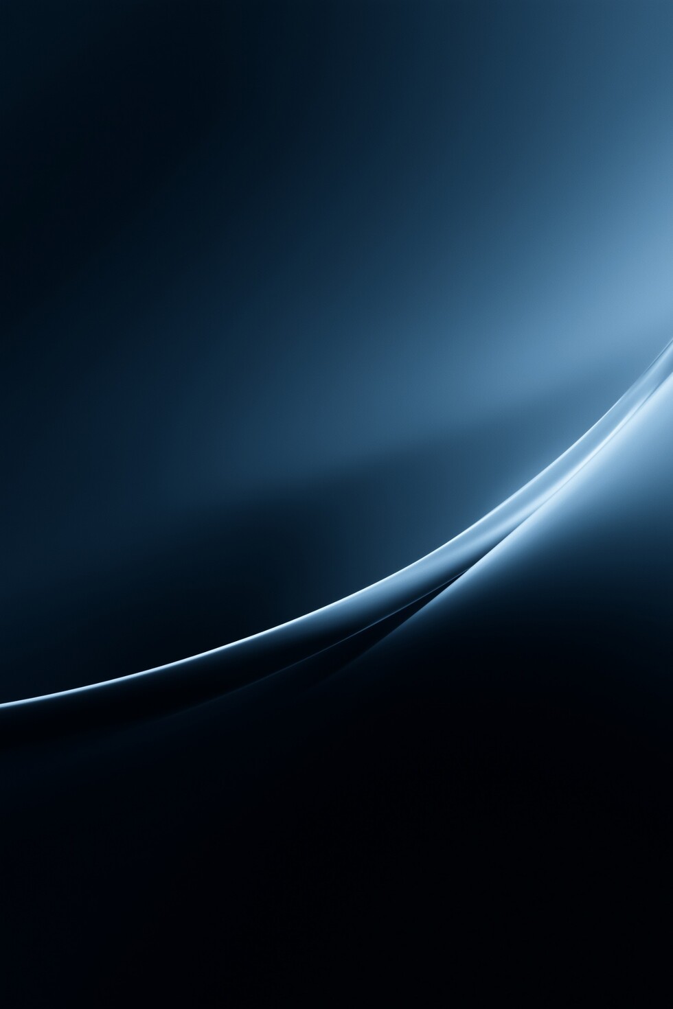 Abstracte blauwe en zwarte golfvormen in een elegant ontwerp.