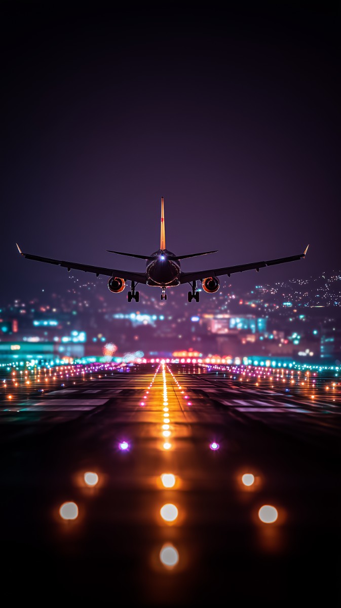Nighttime Airport Magic