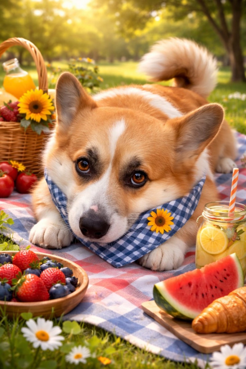 Summer Fun with a Corgi